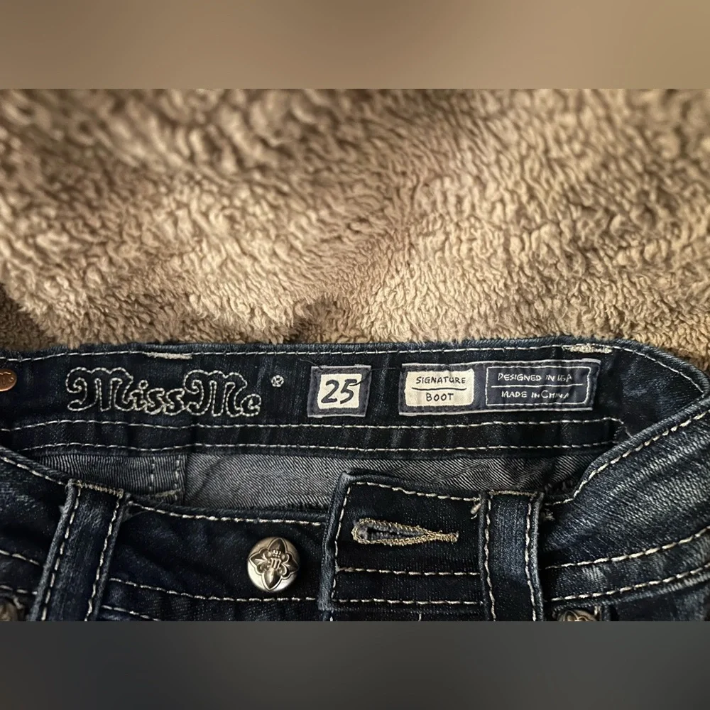 Miss Me Dark Blue Boot Cut Jeans - Picture 12 of 13